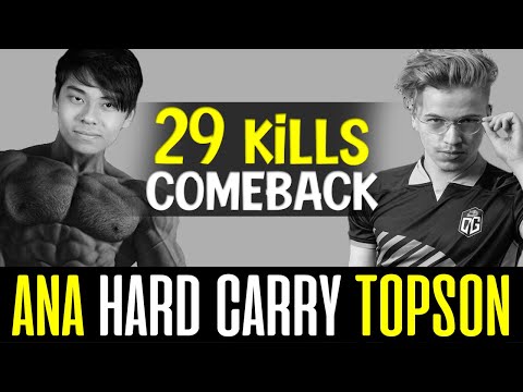 ANA Morphling with TOPSON - 23K Gold Lead Comeback - 29 KILLS 60 minutes DOTA 2