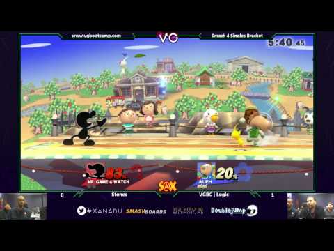 S@X - Stones (G&W) Vs. VGBC | Logic (Diddy Kong) SSB4 Bracket - Smash 4