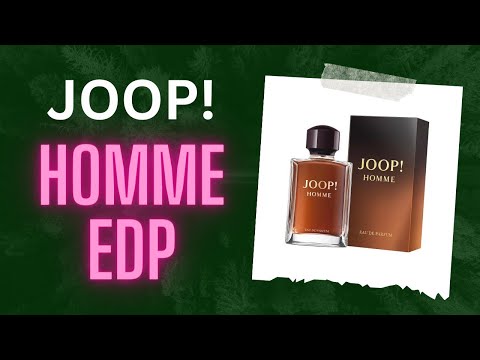 Joop! Homme EDP fragrance review