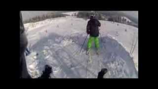 preview picture of video '1. 2. 2014 Ski fahren im Wintersportort Tettau'