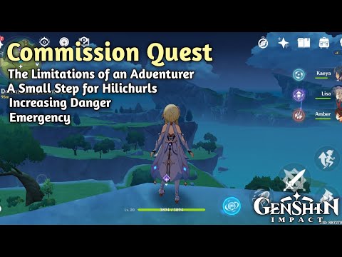 Commission quest | A Small Step for Hilichurls | Emergency | Gameplay Walkthrough AMG