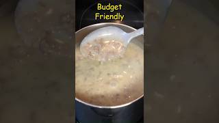 Hamburger Gravy #easyrecipe #comfortfood #pancakes #potatoes