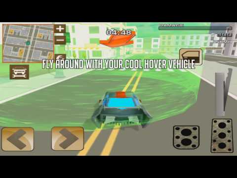 Blocky Hover Car: City Heroes Video