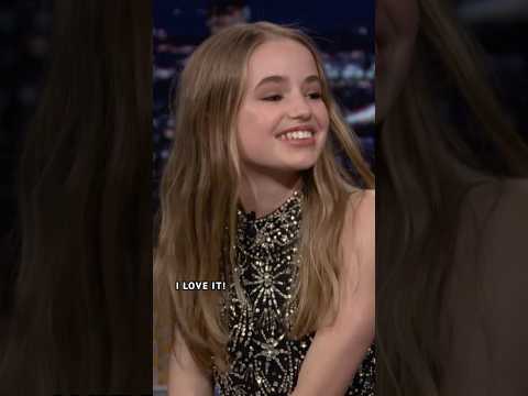 "Holly the Heroic" (#NellFisher) gifts "Jimmy the Joyful" a friendship necklace!  #FallonTonight