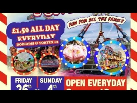 Scarrotts walkthrough vlog. Northampton £1.50 fun fair. Sept. 2022