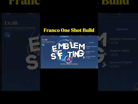 ✅️Franco One Shot Build