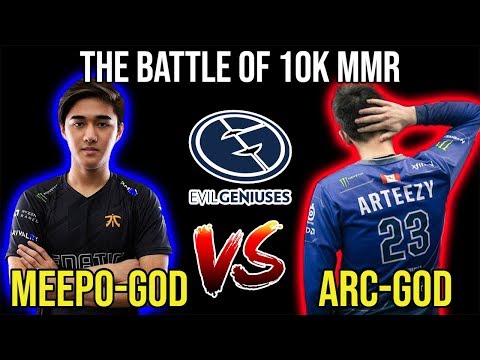 ABED Meepo Vs ARTEEZY(Smurf) Arc Warden. The Battle of 10K MMR.
