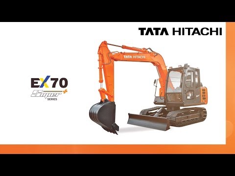4150mm 7,000 kg ex70 prime series tata hitachi excavator, ma...