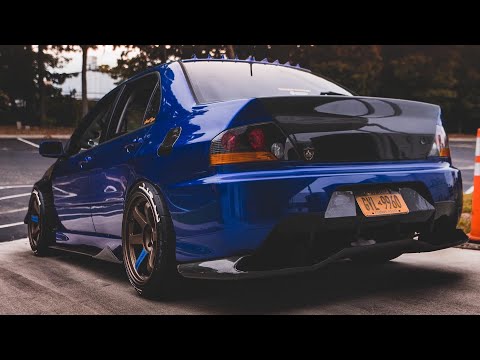 Mitsubishi Evo 8 | Volk TE37 SL Wheels | Tire Sticker Install
