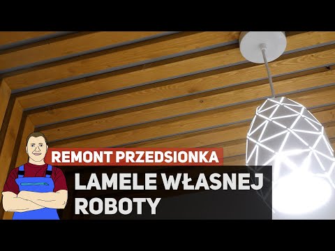 Lamele własnej roboty - remont korytarzyka