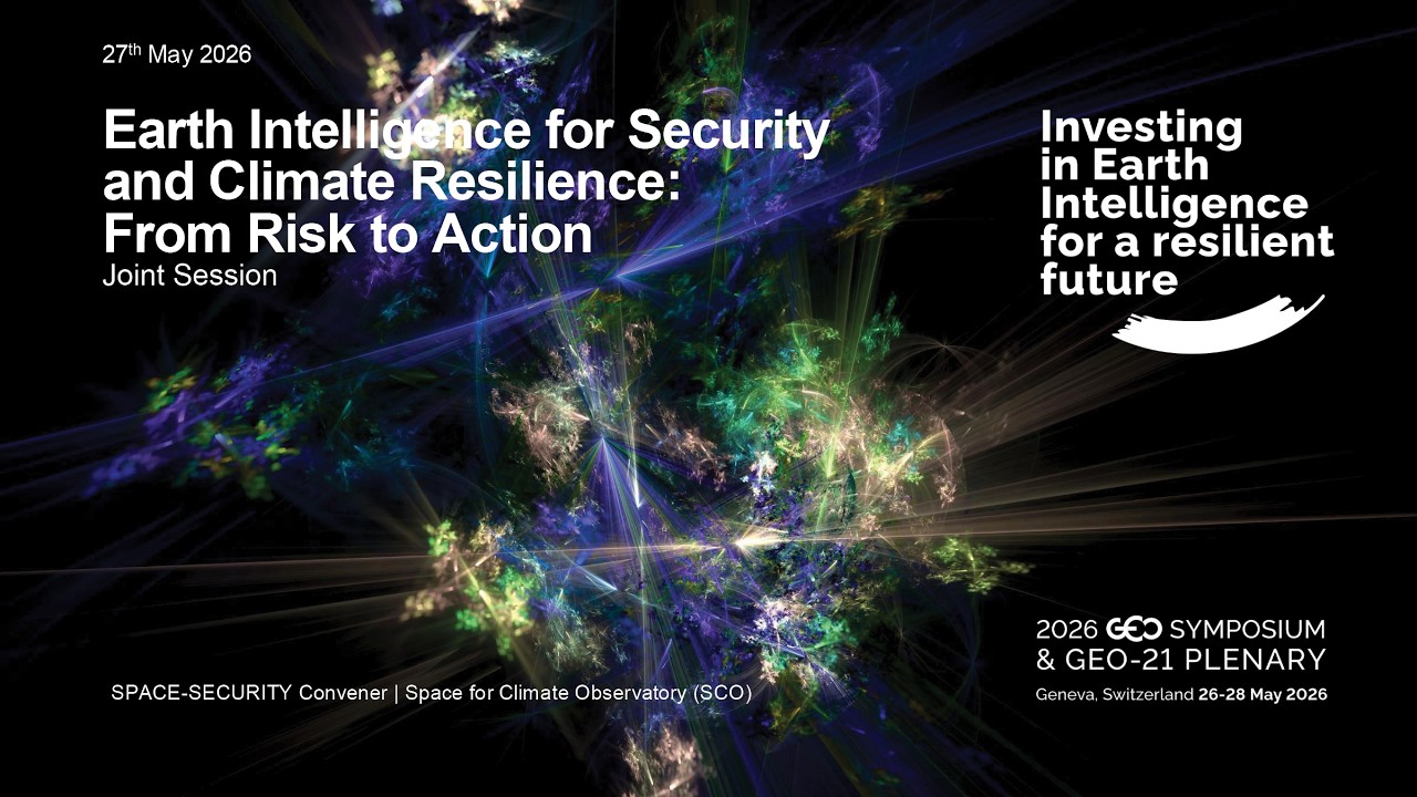 27.05.2026 Community Event - Earth Intelligence for Security and Climate Resilience