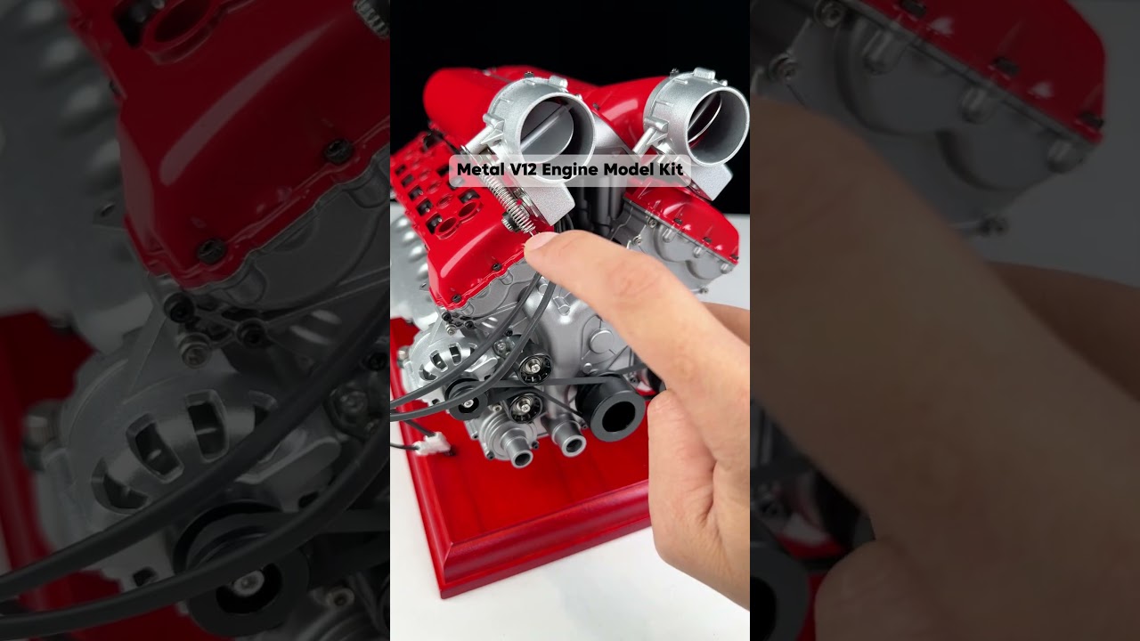 Metal V12 engine model kit