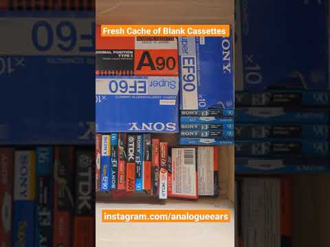 Fresh Cache of Blank Cassette India. #cassettetapes #analogueaudio #vintageaudio #walkman #sony