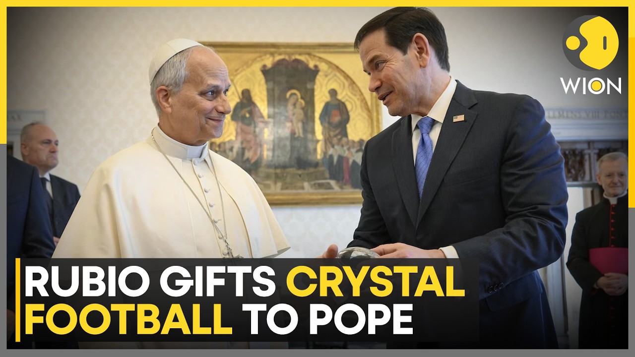 Marco Rubio Gifts Crystal Football To Pope Leo XIV Amid Effort To Reset Ties | WION
