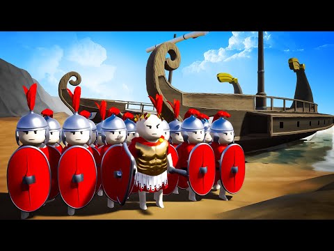 Caesar's ROMAN Legion INVASION of Britain in Shield Wall Battle Simulator! (ShieldWall)