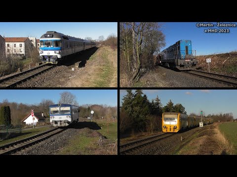 vlaky na trati 120 - úsek Hostivice - Jeneč / 15.03.2023