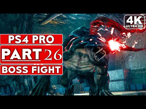 FINAL FANTASY 7 REMAKE Gameplay Walkthrough Part 26 TYPE-0 BEHEMOTH BOSS FIGHT [4K PS4 PRO]