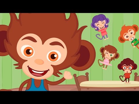 CINCO MACAQUINHOS ♫ Música Infantil ♫ HD
