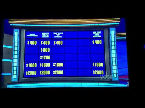 Double Jeopardy, Brian Adams Day 4 - 2nd Daily Double (10/28/20)