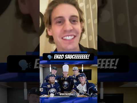 Ravioli, Ravioli, Give Me The Enzo Sauce Formuoli 👨‍🍳#hockey #buffalosabres #nhl