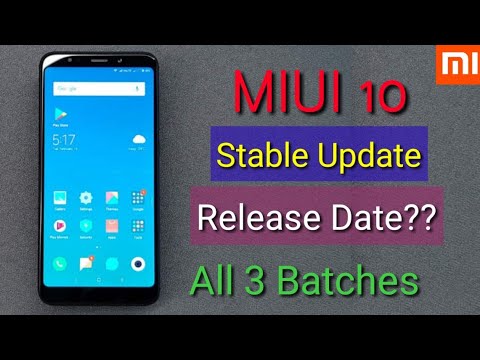 Miui 10 Global Stable update release date | India | Supported Smartphone list | miui 10 release date Video