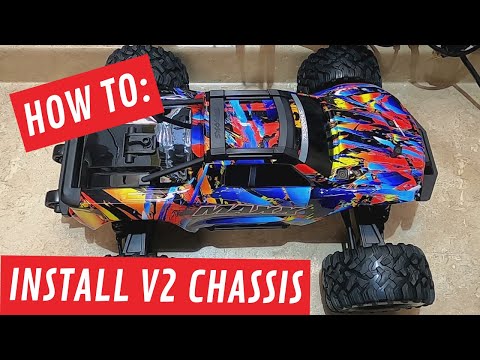 How to install longer V2 Wide Maxx Chassis on Old Maxx