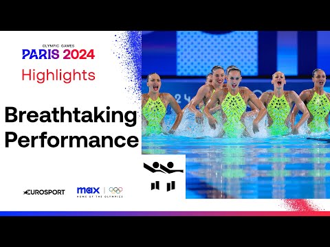 Italy's STUNNING performance in the Artistic Swimming team event 🇮🇹😍 | #Paris2024 #Olympics