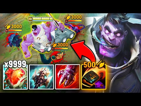 Dr. Mundo but I have 500 AD and become a literal Semi Truck (RUN THEM OVER)