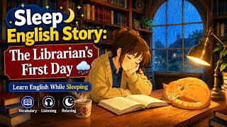 Sleep English Story: The Librarian's First Day 🌧️ Learn English While Sleeping