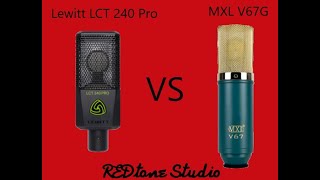 Video thumbnail for Mic Shootout - MXL V67G vs Lewitt LCT 240 Pro by REDtone Studio