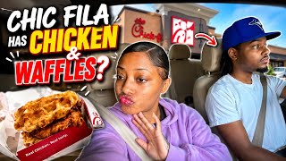 LET’S BUST THIS BIG BACK MISSION 🤫😭| CHICK-FIL-A HAS CHICKEN & WAFFLES!