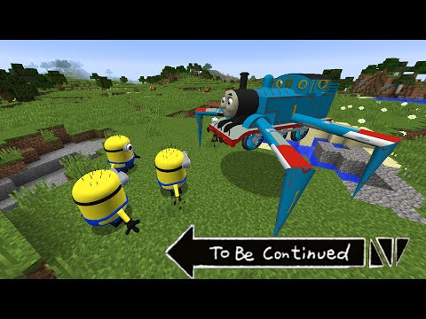 This is THOMAS THE TANK ENGINE.EXE in Minecraft - Coffin Meme and MINIONS Movie GAMEPLAY