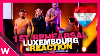 🇱🇺 Luxembourg First Rehearsal (REACTION) Tali Fighter @ Eurovision 2024