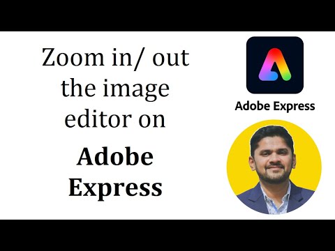 How to zoom in out the image editor on Adobe Express | Adobe Express Tutorial | Amit Thinks