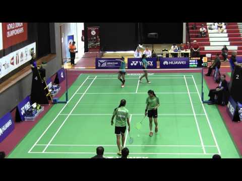 2015 World Junior Championships = USA VS India (WD - game 2)