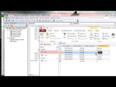 Excel 2010 VBA Tutorial 86   ADODB   SQL Count and Sum