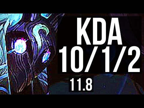 KINDRED vs HECARIM (JUNGLE) | 10/1/2, Rank 7 Kindred, Legendary | KR Challenger | v11.8