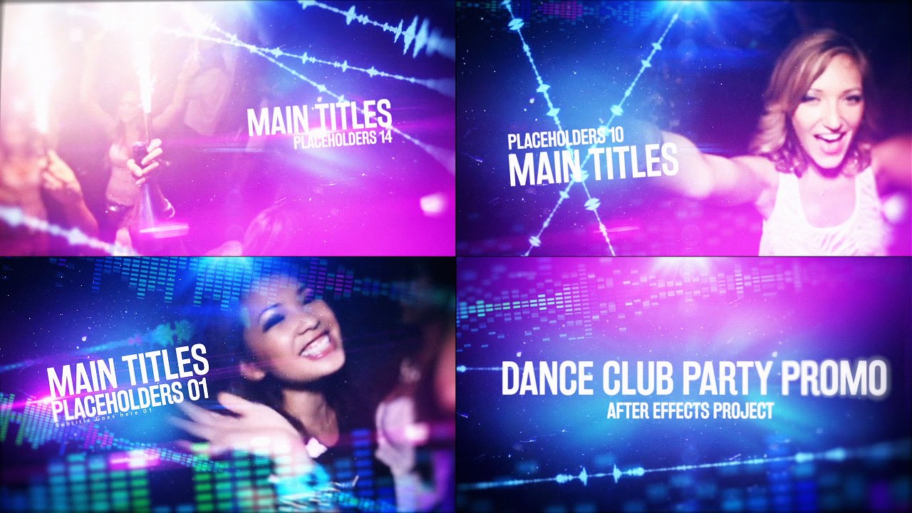 Dance Club Party Promo Videohive After Effects Template