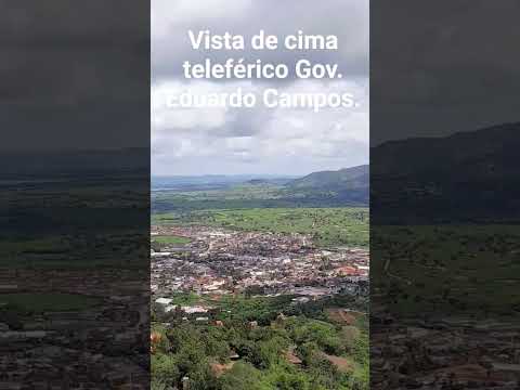 Visão da cidade da cidade de Bonito-PE teleférico Gov. Eduardo Campos.