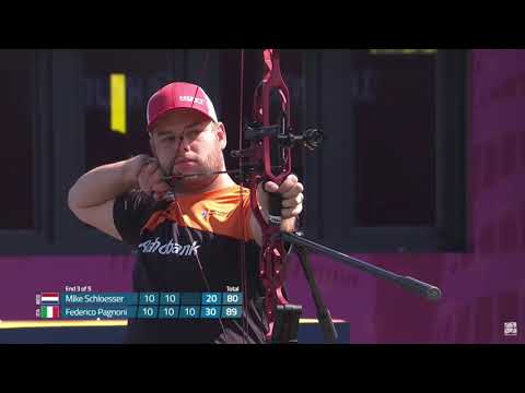 Mike Schloesser Vs Federico Pagoni [Gold Medal-2021 Hyundai Archery World Cup-Lausanne, Switzerland]