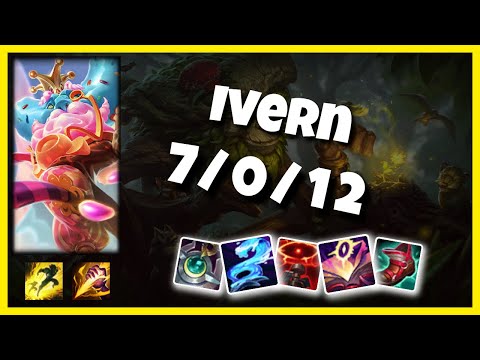 Ivern vs Graves EU Challenger JUNGLE (7/0/12) - v11.3