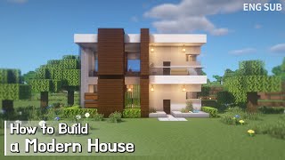 Minecraft: How To Build a Modern House Tutorial(Building Tutorial) (#7) | 마인크래프트 건축, 집 짓기, 인테리어