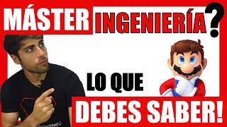 MÁSTER de INGENIERIA INDUSTRIAL ➡️ Te cuento TODO lo que Tienes que SABER  para Estudiarlo o no