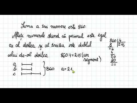 Clasa a IV a , metoda figurativă (metoda grafica ).Rezolvare explicata pas cu pas 