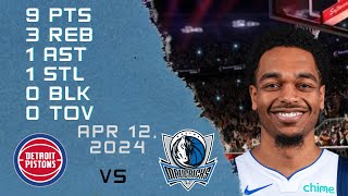 P.J. Washington player Full Highlights vs PISTONS NBA Regular season game 12-04-2024