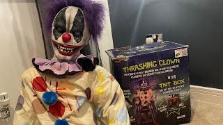 Spirit Halloween 2013 Thrashing Clown Unboxing/Setup