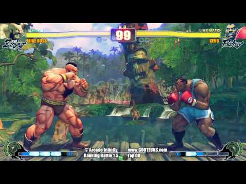 Arcade Infinity SF4 Ranbat 1.5 Losers Final - Mike Ross (SA/ZA) vs Keno (BA)
