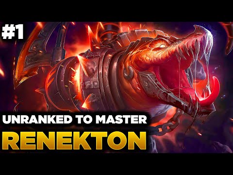 Unranked to Diamond Renekton #1 - Season 13 Renekton Gameplay - Renekton Gameplay Guide+Builds+Runes