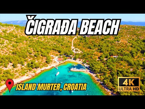 ČIGRAĐA BEACH - ISLAND MURTER, CROATIA 4K