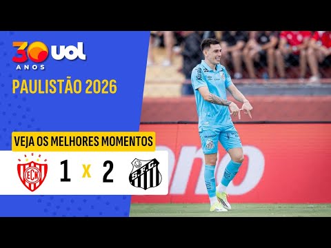 PAULISTÃO 2026: MELHORES MOMENTOS NOROESTE 1 X 2 SANTOS